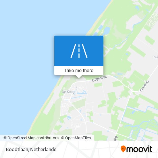 Boodtlaan map