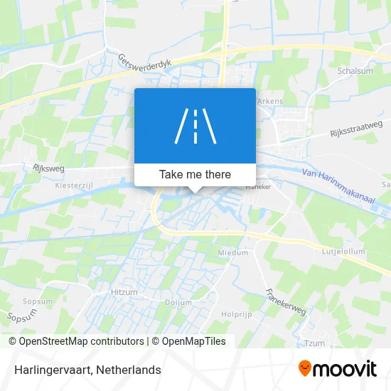 Harlingervaart map
