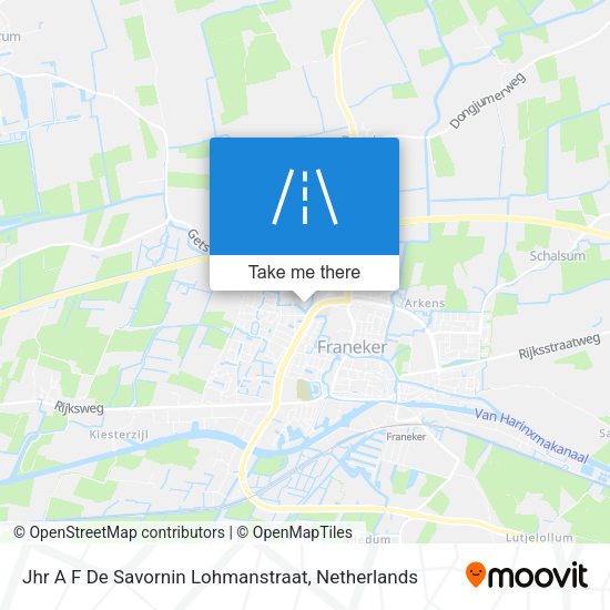 Jhr A F De Savornin Lohmanstraat map