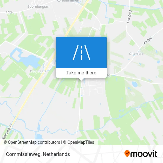 Commissieweg map