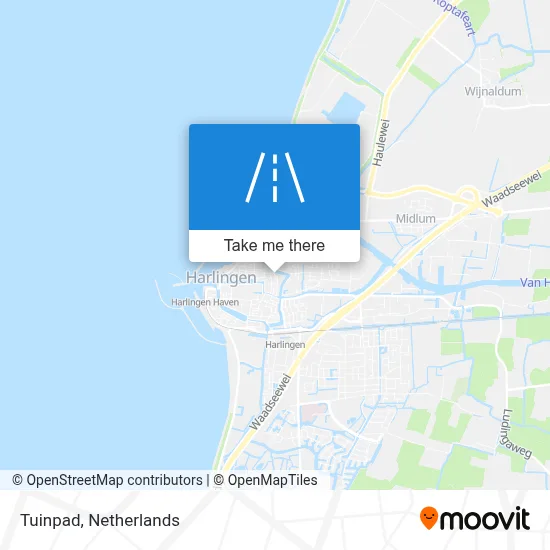 Tuinpad map