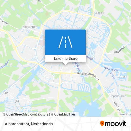 Albardastraat map