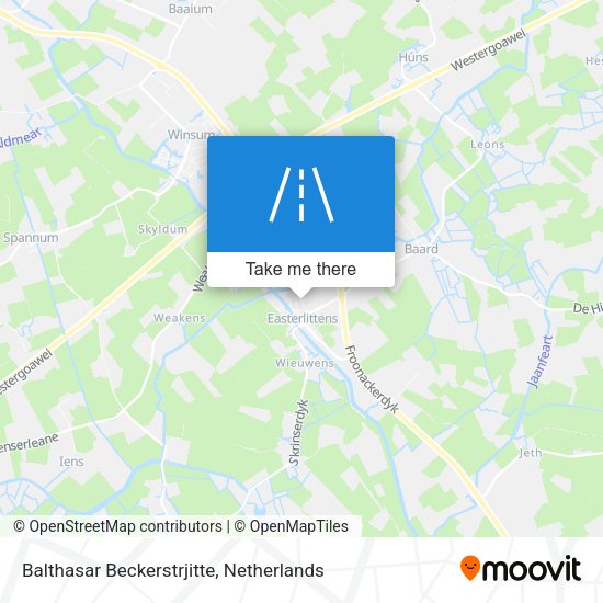 Balthasar Beckerstrjitte map