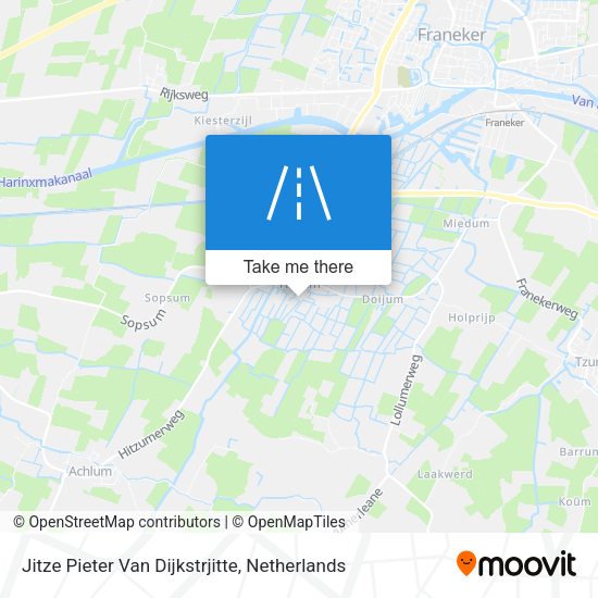 Jitze Pieter Van Dijkstrjitte map