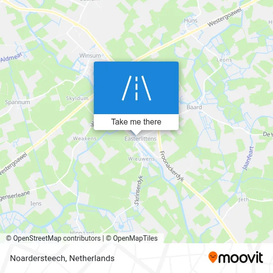 Noardersteech map