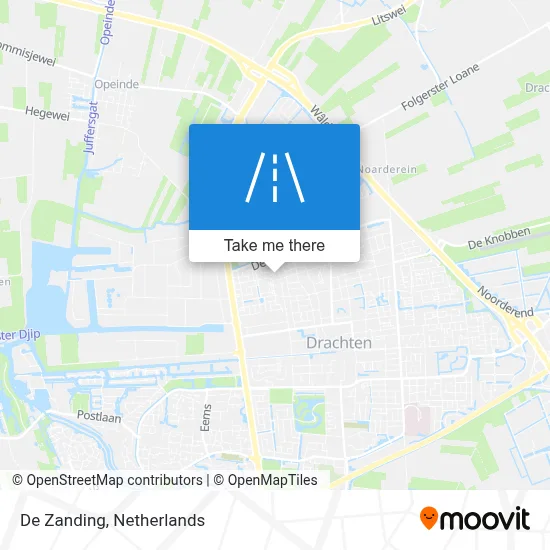 De Zanding map