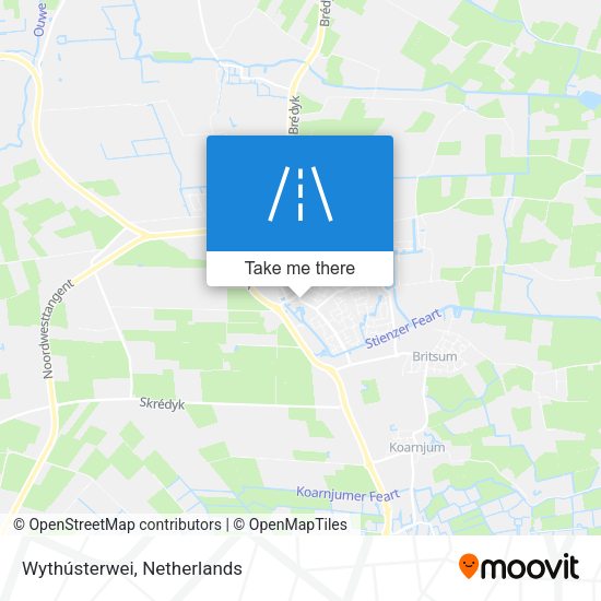 Wythústerwei map