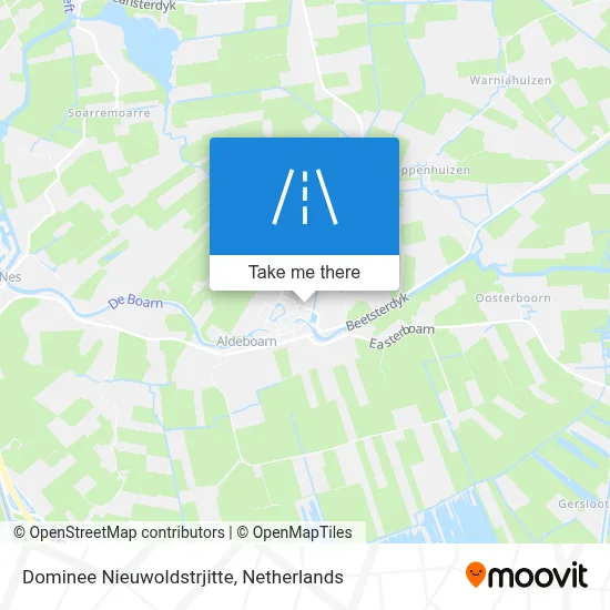 Dominee Nieuwoldstrjitte map