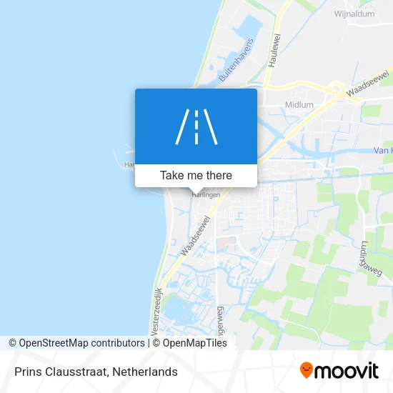 Prins Clausstraat map