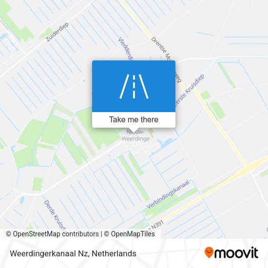 Weerdingerkanaal Nz map