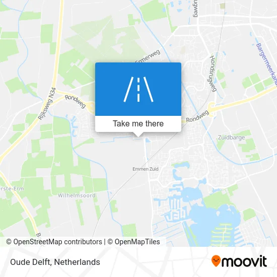 Oude Delft map