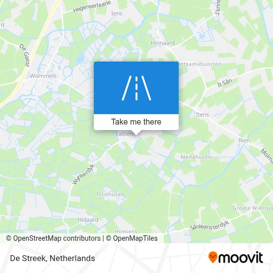 De Streek map