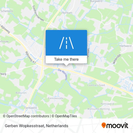 Gerben Wopkesstraat map