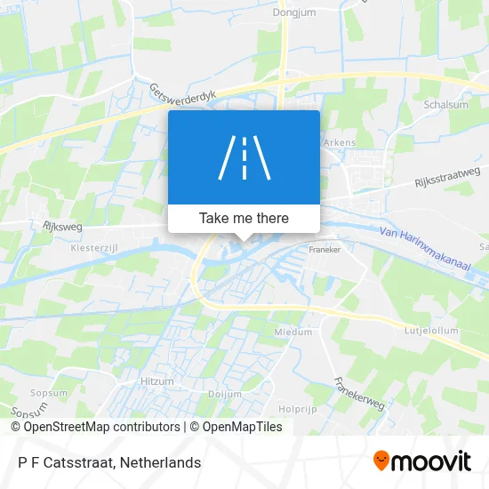 P F Catsstraat map