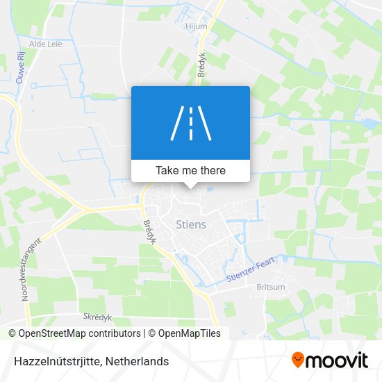 Hazzelnútstrjitte map