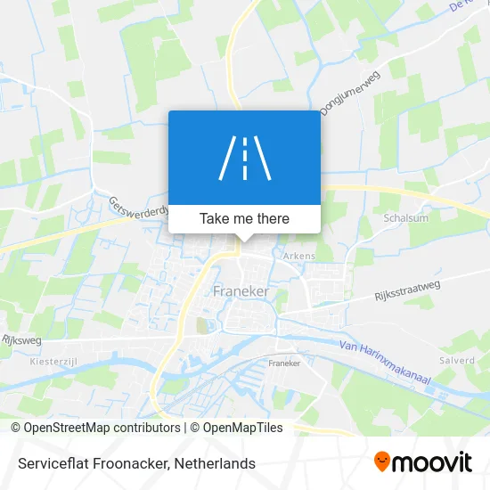 Serviceflat Froonacker map