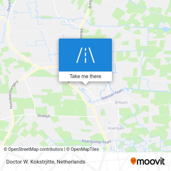 Doctor W. Kokstrjitte map