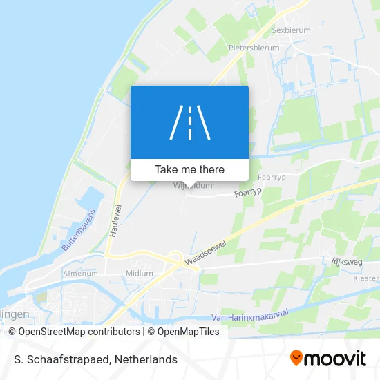 S. Schaafstrapaed map