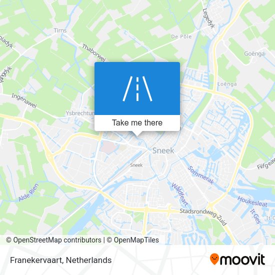 Franekervaart map