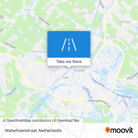 Waterhoenstraat map