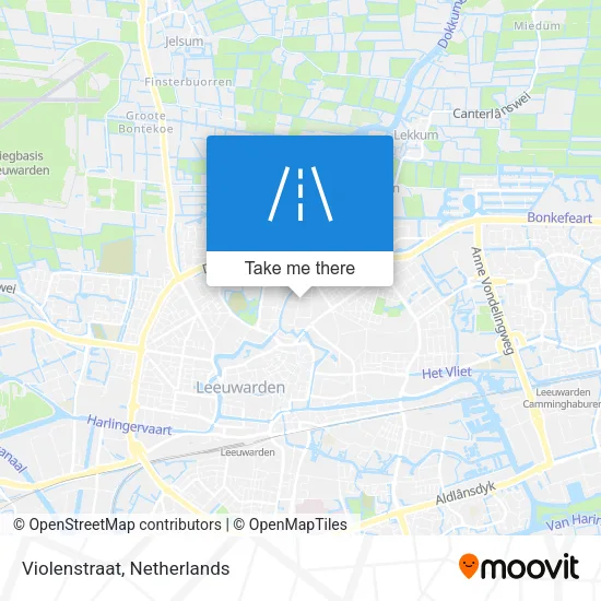 Violenstraat map