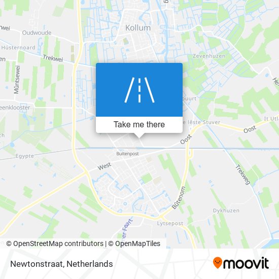 Newtonstraat map