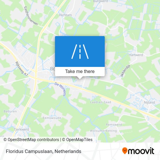 Floridus Campuslaan map