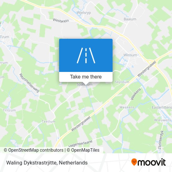 Waling Dykstrastrjitte map