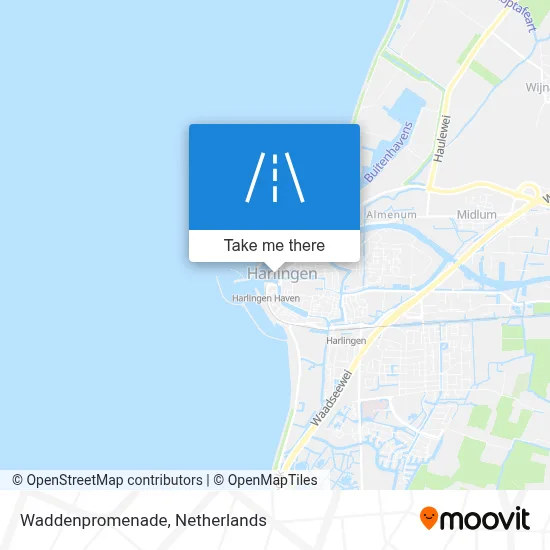 Waddenpromenade map