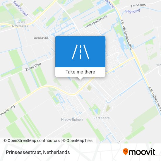 Prinsessestraat map