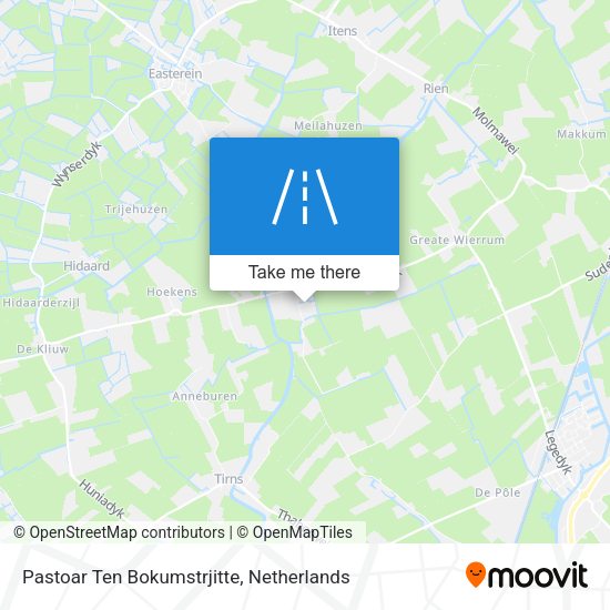 Pastoar Ten Bokumstrjitte map