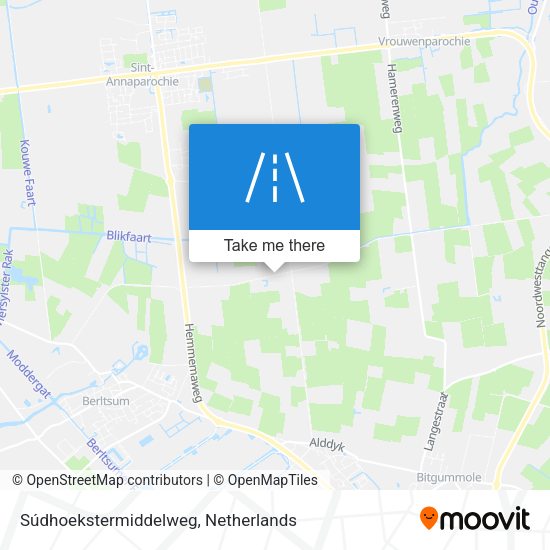 Súdhoekstermiddelweg map