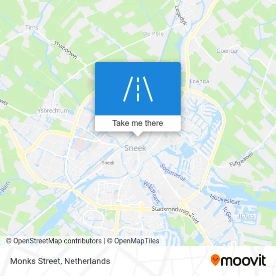 Monnikstraat map