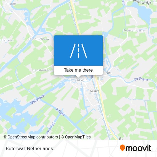 Bûterwâl map