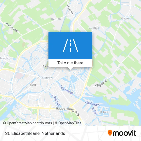 St. Elisabethleane map