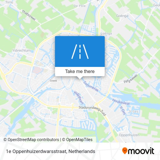 1e Oppenhuizerdwarsstraat map
