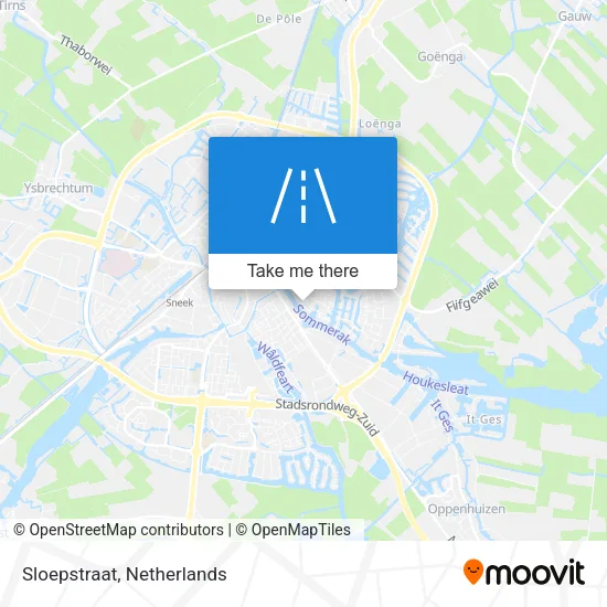 Sloepstraat map