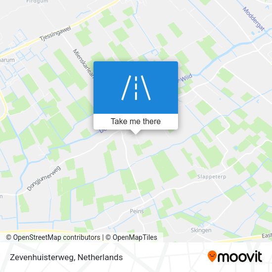 Zevenhuisterweg map