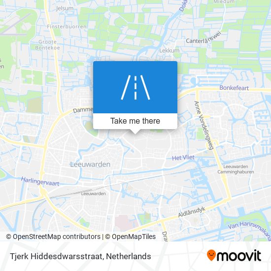 Tjerk Hiddesdwarsstraat map