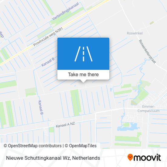 Nieuwe Schuttingkanaal Wz map