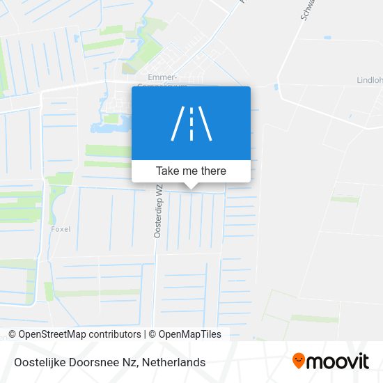 Oostelijke Doorsnee Nz map