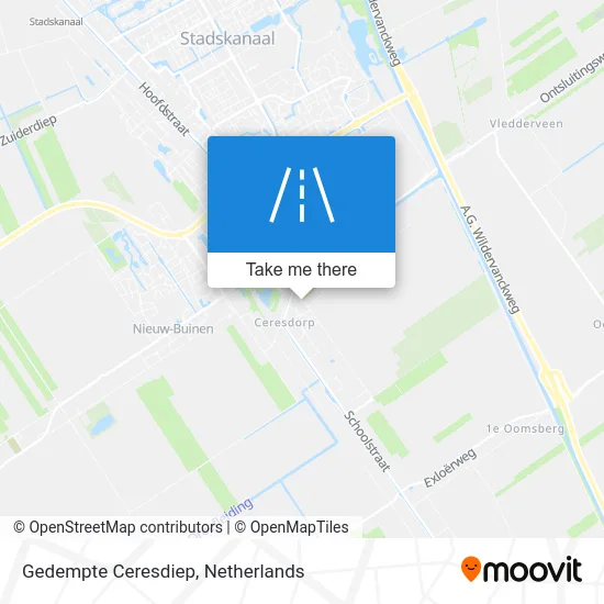 Gedempte Ceresdiep map