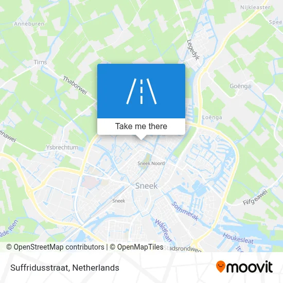 Suffridusstraat map