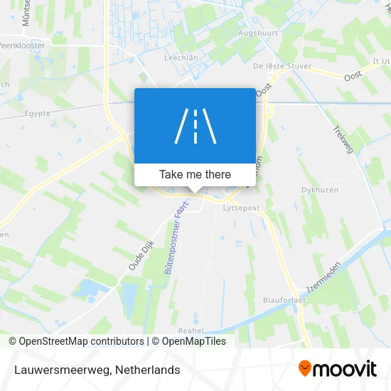 Lauwersmeerweg map