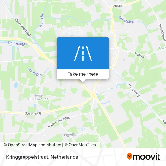 Kringgreppelstraat map