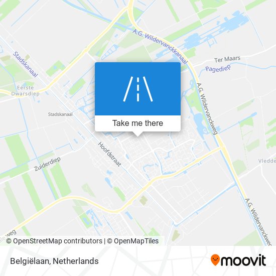 Belgiëlaan Karte