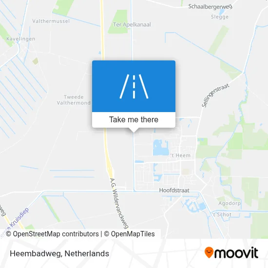 Heembadweg map