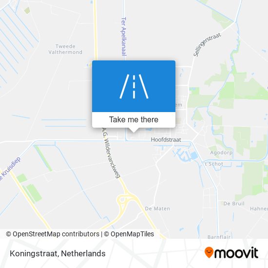 Koningstraat map