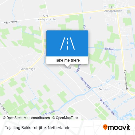 Tsjalling Bakkerstrjitte map