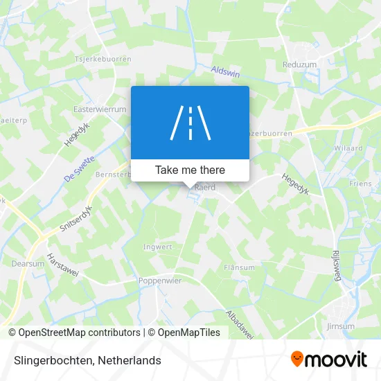 Slingerbochten map